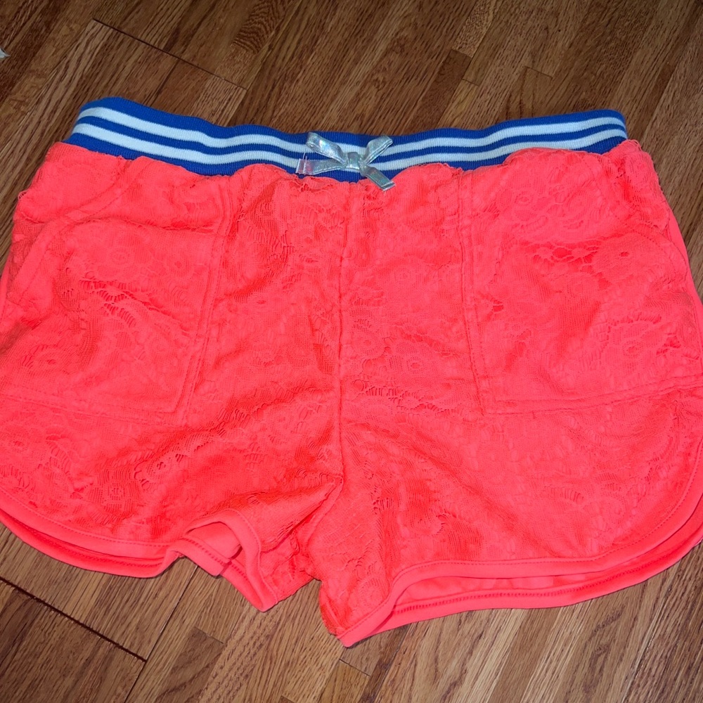 Forever me hot pink lace shorts super cute on. Very comfortable has pockets.